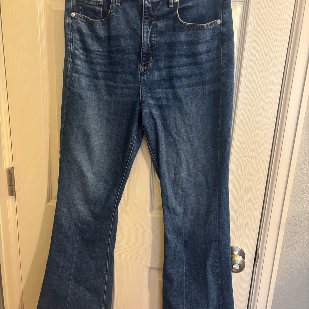 LOFT Dark Blue Flare Jeans